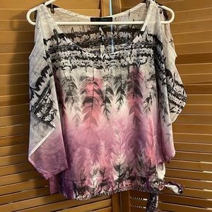 Heart Soul Short Sleeve Blouse Size Medium